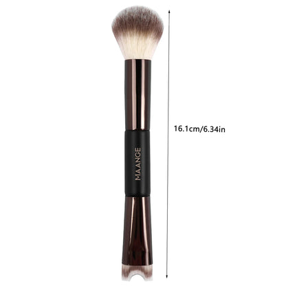 MAANGE Nose Contour U-Shaped Makeup Brush for Sculpting And Defining Double Head Foundation Highlighter Brush Nose Shadow Brush RELUX.STORE