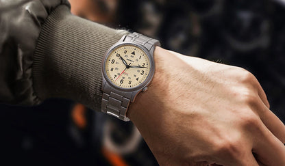 BERNY Titanium Watches for Men Classic Mens Field Pilot Watch Easy Read Outdoor Quartz Wristwatch Super Luminous Sapphire 5ATM
