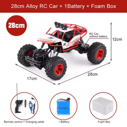 RC Cars Remote Control Car 1:12/16 Off Road Truck Metal Shell LED Headlights Offroad Monster RC Trucks 4WD All Terrain Toys Kids