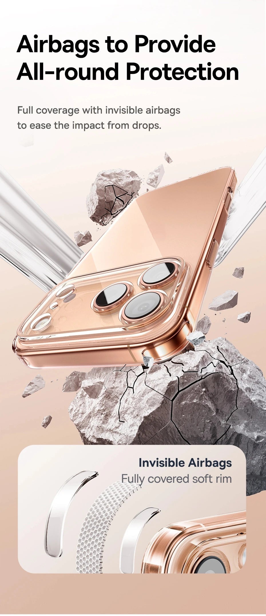 Baseus Clear Case For iPhone 17 Pro Max Soft TPU Case For iPhone 17 Air Anti-drop Ultra Thin Cover For iPhone 16 15 Pro Max Case RELUX.STORE