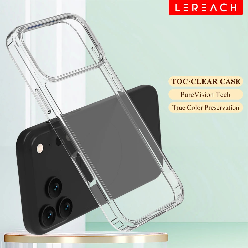 Lereach Crystal Clear Phone Case for iPhone 17 Pro Max / 17 Air / 17 Pro / 17  - Ultra-Thin Shockproof | Anti-Scratch RELUX.STORE