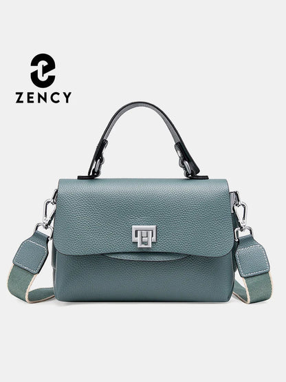 Zency Women's Genuine Leather Top-Handle Bag Simple Fashion Envelope Luxury Brand Shoulder Handbag Small Crossbody for Female RELUX.STORE
