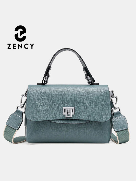 Zency Women's Genuine Leather Top-Handle Bag Simple Fashion Envelope Luxury Brand Shoulder Handbag Small Crossbody for Female RELUX.STORE