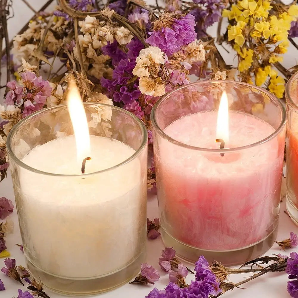 100pcs/bag Pre-Waxed Smokeless Candle Wicks with Holder DIY Cotton Thread Wicks Soy Wax Beewax Candle Wicks Making Accessories