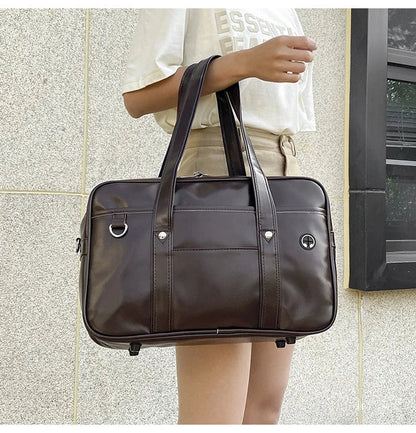 Japanese Casual PU Shoulder Bag Junior High School Students School Bag Handbag Anime Uniform Bag Tote Bags for Women Bolsos RELUX.STORE