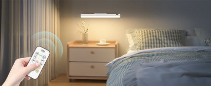 WILLED 5W Dimmable Night Light 3 Colors Adjustable Makeup Light with 2500mAh Rechargeable Under Cabinet for Closet Bedside Desk