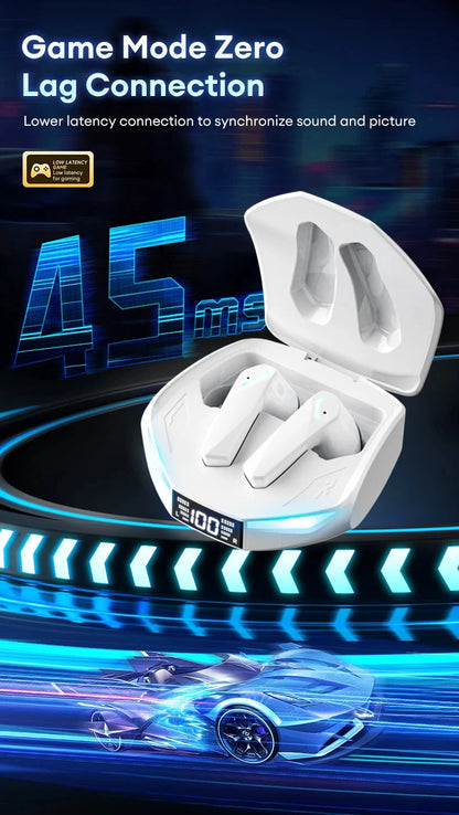 Lenovo XT53 Wireless Upgrade Bluetooth 5.4 Earphones Ultra Long Endurance Low Latency Gaming Headset LED Digital Display Earbuds RELUX.STORE