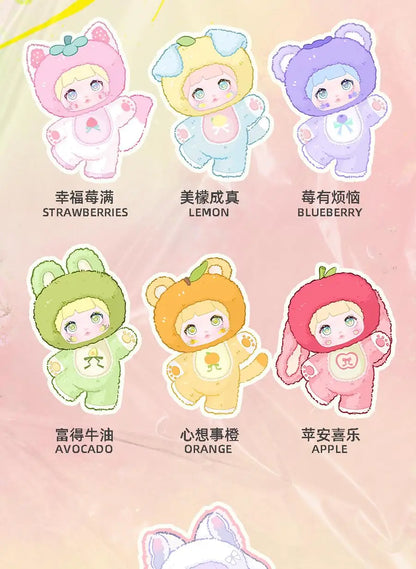 Nommi V3 Interesting Fruits Series Dream Eyes Blind Box Plush Doll Bag Pendant Vinyl Mystery Box Action Figure Children Toy Gift