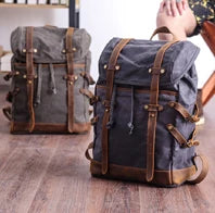 High Quality Fashion Genuine Leather Backpack Men Bagpack Student School Bag Backpack daily male Rucksack large Knapsack Black