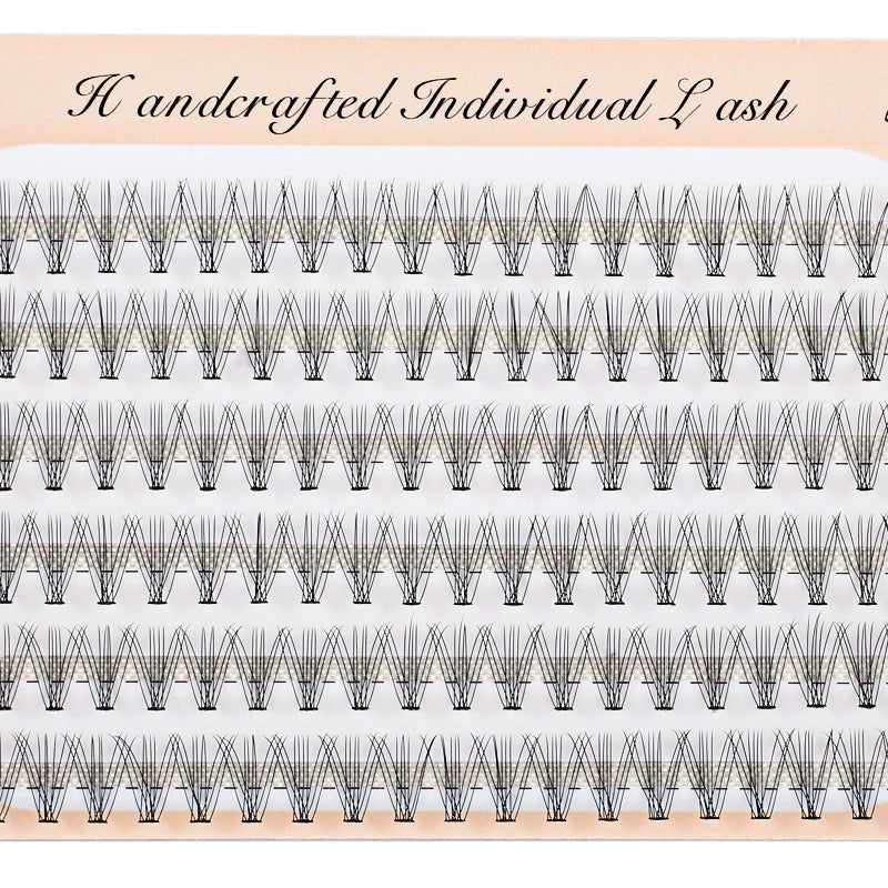 6 Rows 120 Bundles Eyelash Extension Natural Russian Volume Faux Cils Eyelashes Individual 10/20/30D Cluster False Lashes Makeup RELUX.STORE