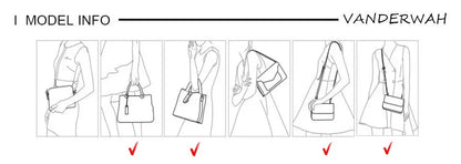 Elegant Handbag for Women High Quality Leather Top-Handle Bags Purse Ladies Shoulder Crossbody Bag Large Casual Tote 2025 Hot RELUX.STORE