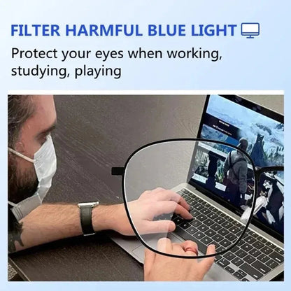High Quality Titanium Frame Reading Glasses for Women and Men Anti Blue Light Presbyopia Eyewear with Diopter +1.0 To +4.0 RELUX.STORE