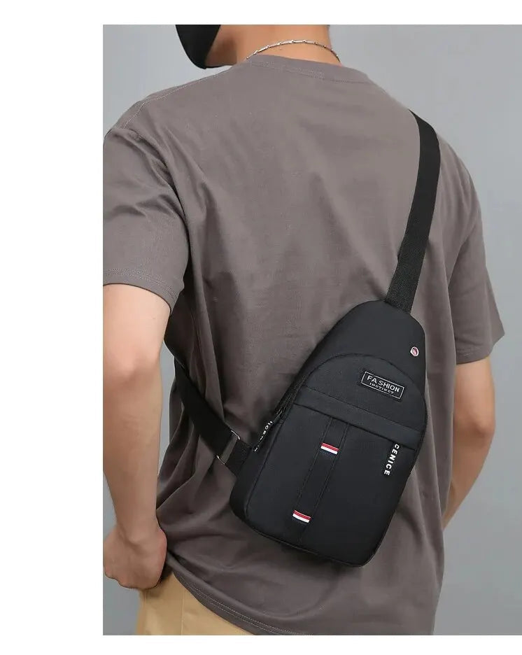 Fashionable and Trendy Lightweight Single Minimalist Shoulder Crossbody Bag for Men with Large Capacity for Leisure and Sports RELUX.STORE