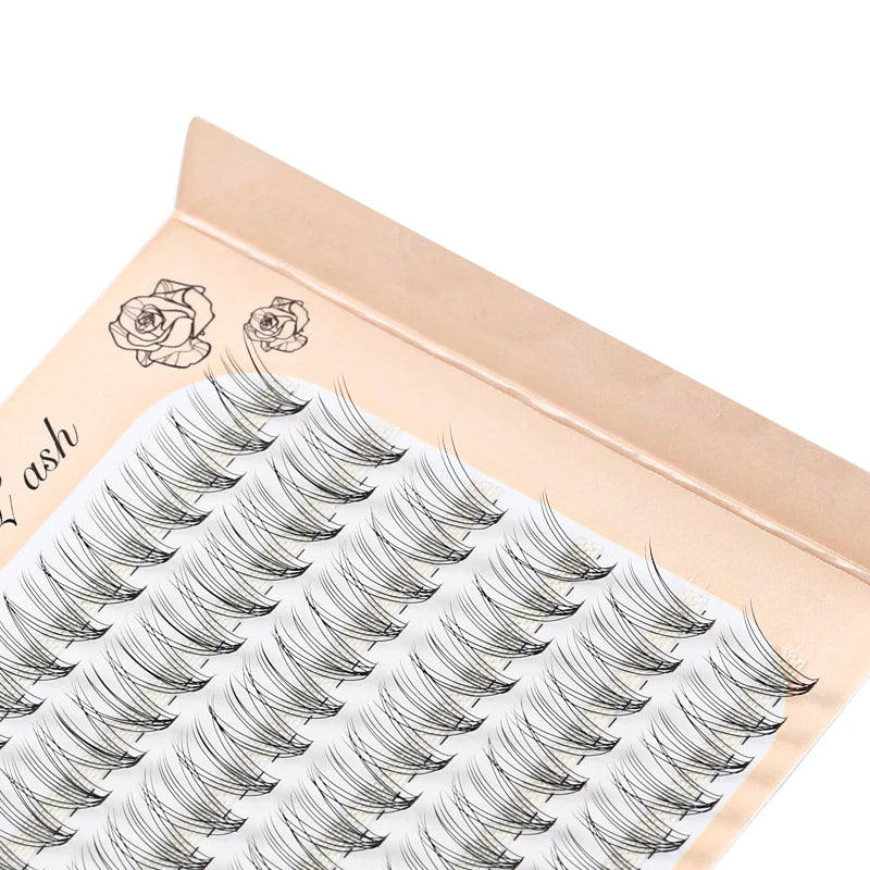6 Rows 120 Bundles Eyelash Extension Natural Russian Volume Faux Cils Eyelashes Individual 10/20/30D Cluster False Lashes Makeup RELUX.STORE