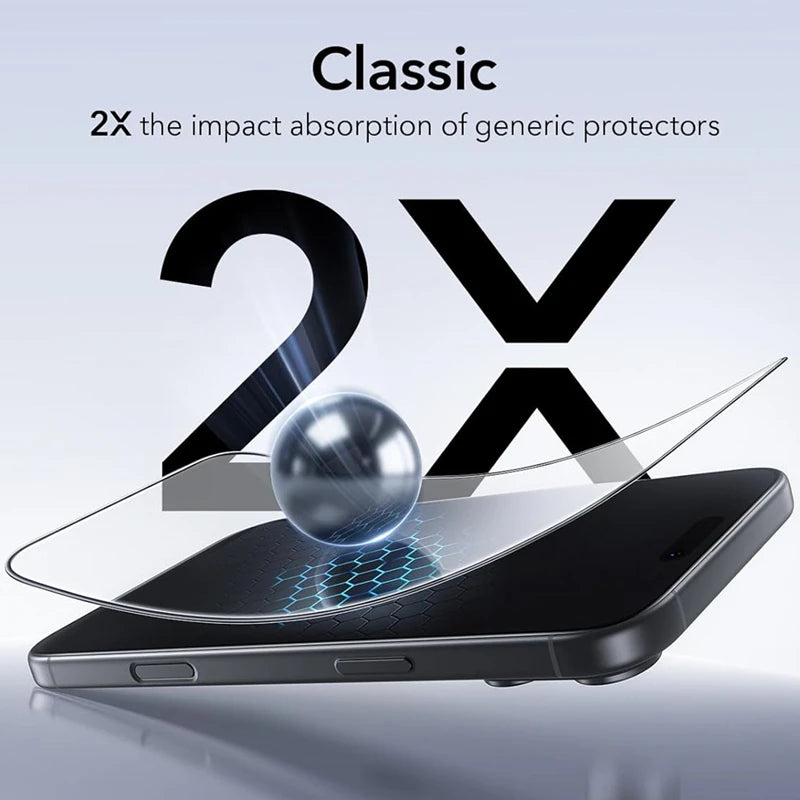 1-3Pcs For iPhone 17 Air Pro Max Tempered Glass Screen Protector One Hand Easy Install Kit Clear HD Protective Film for iPhone17 RELUX.STORE
