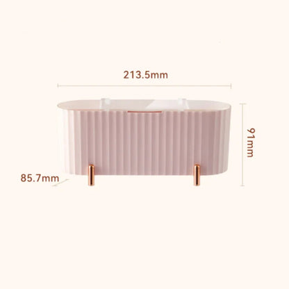 Cotton Swab Organizer Holder Cotton Pad Storage Box Transparent Remover Paper Makeup Box With Lid Dustproof Desktop Makeup RELUX.STORE