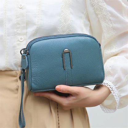 Genuine Leather Shoulder Bag Luxury Women's Handbags Bag for Woman 2024 Female Clutch Phone Bags Casual Crossbody Messenger Bags