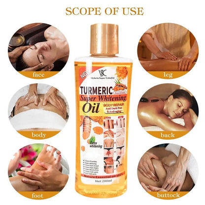 Turmeric Essential Oil Facial Body Massage oil Moisturizing Diffuser Aromatherapy Brightening Smoothing Body Face Skin Care 200m RELUX.STORE
