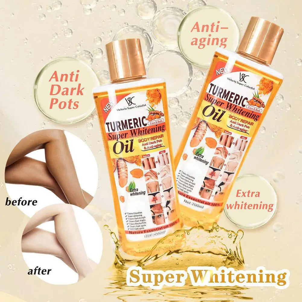 Turmeric Essential Oil Facial Body Massage oil Moisturizing Diffuser Aromatherapy Brightening Smoothing Body Face Skin Care 200m RELUX.STORE
