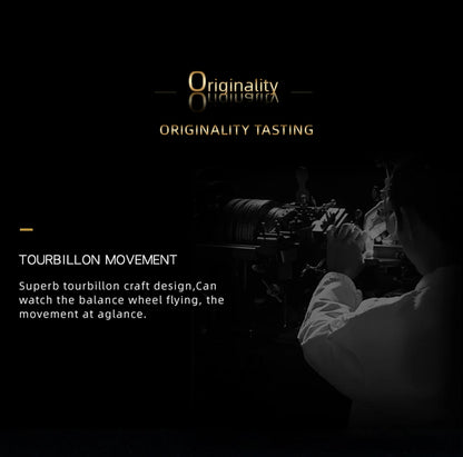 Aesop Real Flying Tourbillon Movement Mechanical Watches Luxury Watch for Men Skeleton Tourbillon Watch Sapphire Official StoreS
