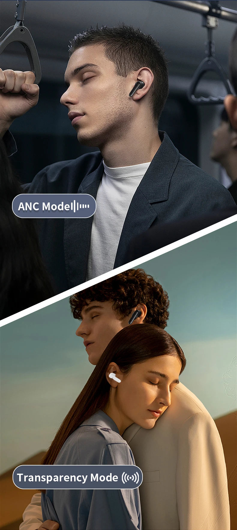 Realfit F3 ANC Active Noice Cancellation Bluetooth Earphones ENC Call HIFI Stereo Superb Bass Wireless Earbuds Sport Gaming RELUX.STORE