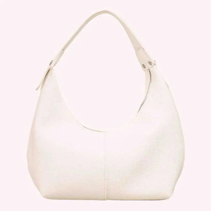 Women Simple Shoulder Purse PU Leather Soft Hobo Bags Solid Color Casual Armpit Handbag Girls Outdoor Daily Bag RELUX.STORE