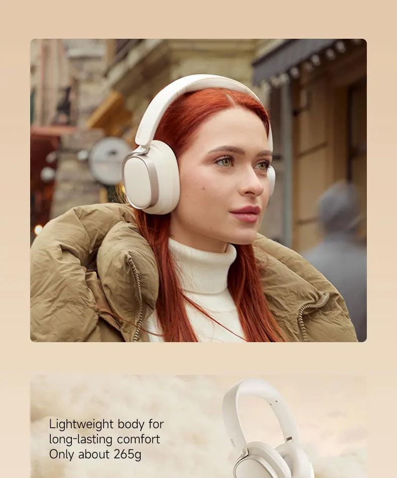 Edifier ES850NB Wireless Headphone Noise Cancelling Bluetooth Earphones Hi-Res Wireless Over-Ear Headphones with Carry Bag