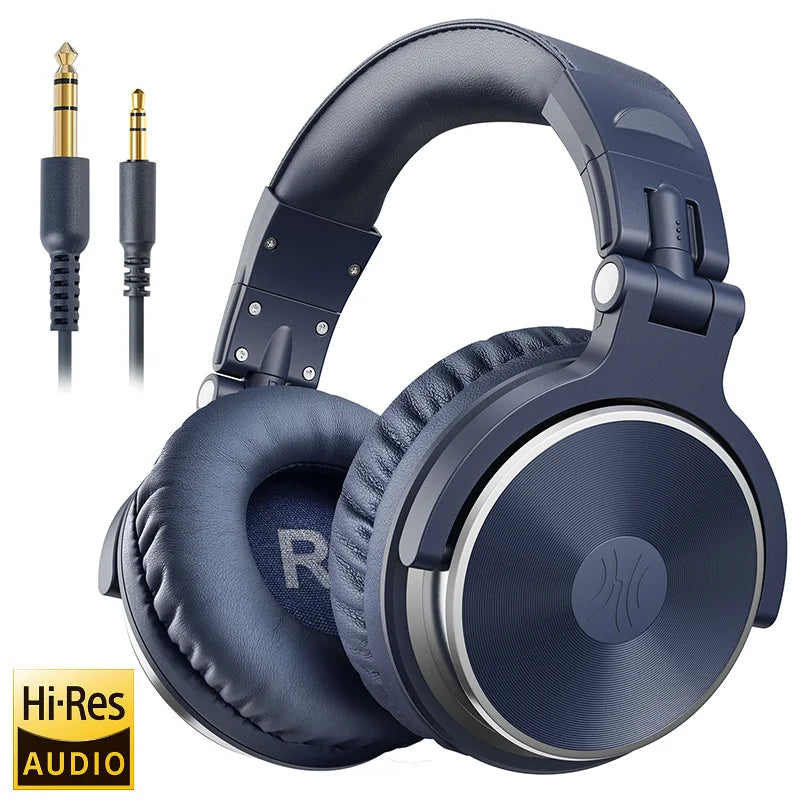 Oneodio Wired Headphones Professional Studio DJ Headphone With Microphone Over Ear Hi-Res Headset Monitoring For Music Phone RELUX.STORE