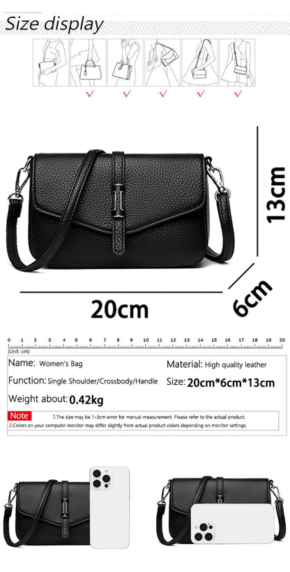 Fashion Luxury Leather Mini Backpack for Women, Small Retro Phone Crossbody Bag, Elegant Shoulder Purse, Trendy Designer Handbag RELUX.STORE