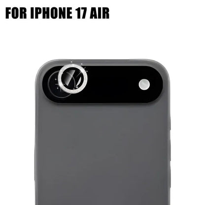 For iPhone 17 Pro Max 17Air 16 Metal Glitter Bling Lens Film HD Glass Camera Protective Cap For iPhone15 Camera Protector Ring RELUX.STORE