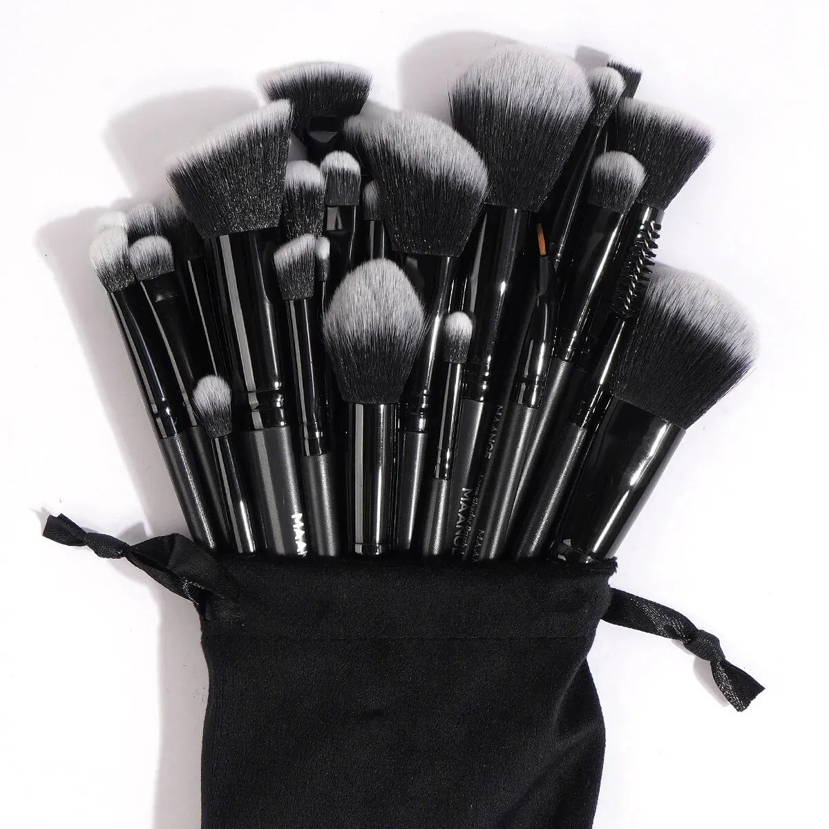 MAANGE 30pcs Professional Makeup Brush Set Foundation Concealers Eye Shadows Powder Blush Blending Brushes Beauty Tools with Bag RELUX.STORE