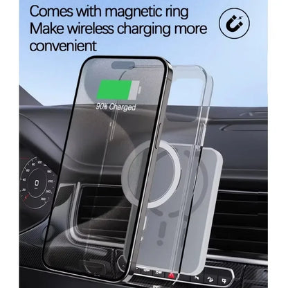 30W Magnetic Wireless Car Charger Air Vent Clip Phone Holder For Magsafe iPhone 16 15 14 13 12 Pro Max Fast Car Charging Stand