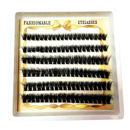 High-Capacity Individual Lashes 12/13/14mm Cluster Lashes Fluffy Natural Look DIY Eyelash Extension False Eyelashes Makeup RELUX.STORE