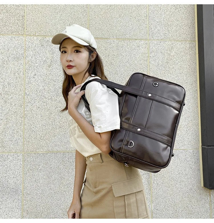 Japanese Casual PU Shoulder Bag Junior High School Students School Bag Handbag Anime Uniform Bag Tote Bags for Women Bolsos RELUX.STORE