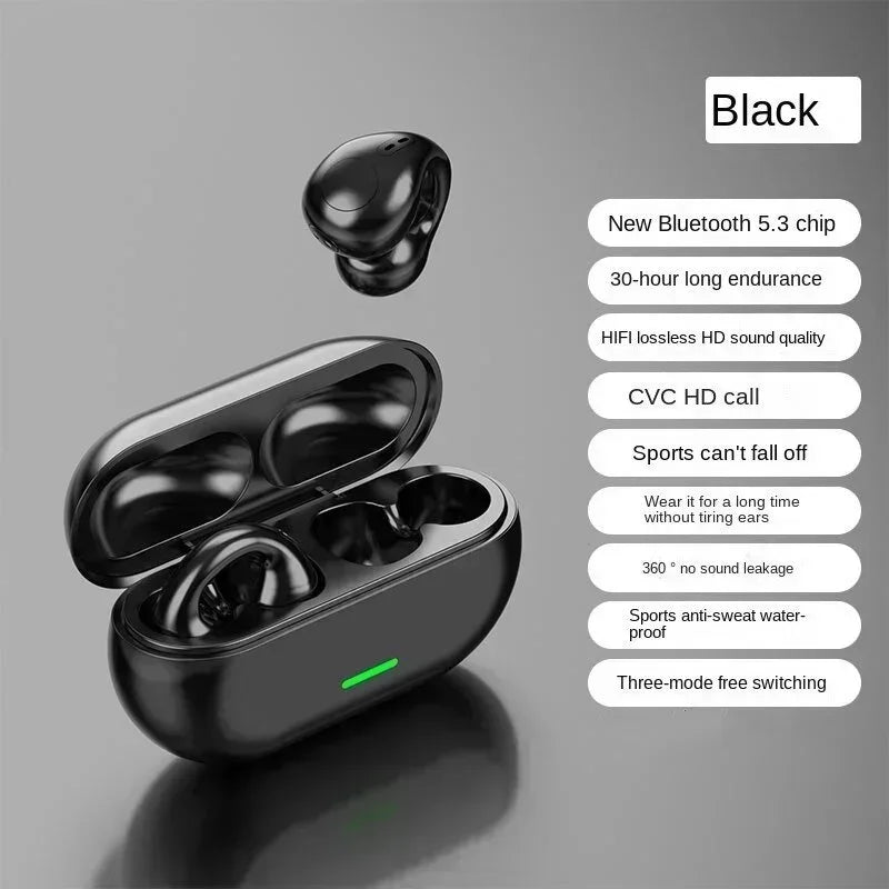New Original T75 Bone Conduction Wireless Bluetooth 5.3 Headphones Sports Earphones HiFi Sound Quality Waterproof TWS Headset RELUX.STORE