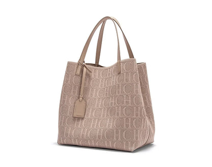 CH Ladies Shoulder Bag Fashion Classic New Pure Color Outer Pocket Ladies Handbag High Quality Craft Large Capacity Handbag RELUX.STORE