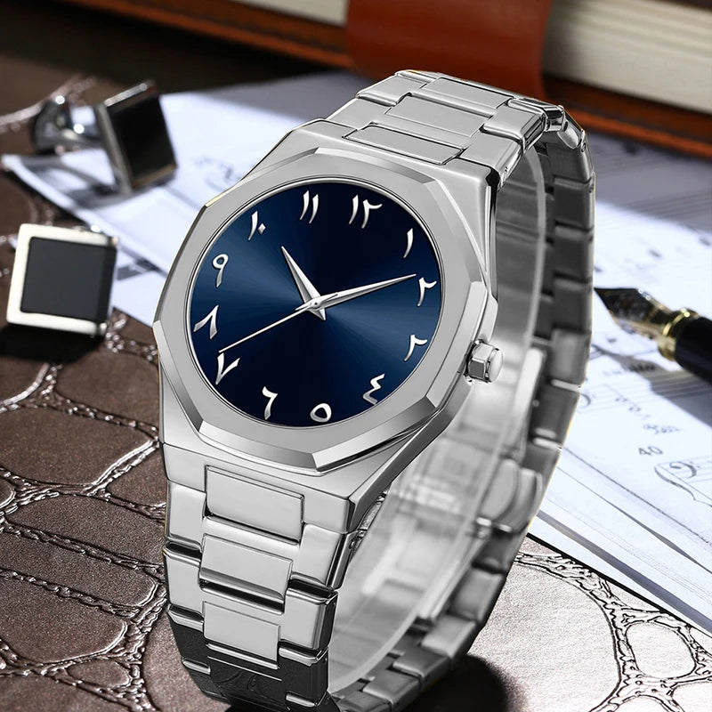 Stainless Steel Band Men Wrist Watches For Male Clock Top Brand Luxury Fashion Black Men Watches Quartz Wristwatches