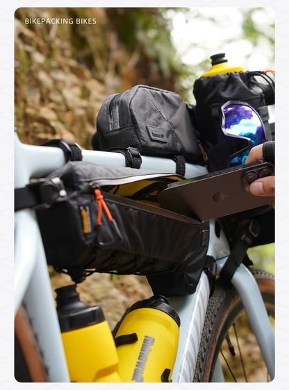 Rhinowalk Bike Frame Bag Water-Resistant Bicycle Triangular Crossbeam Bag For Mtb&Road Gravel Bike With Frame Lengths Over 17 In