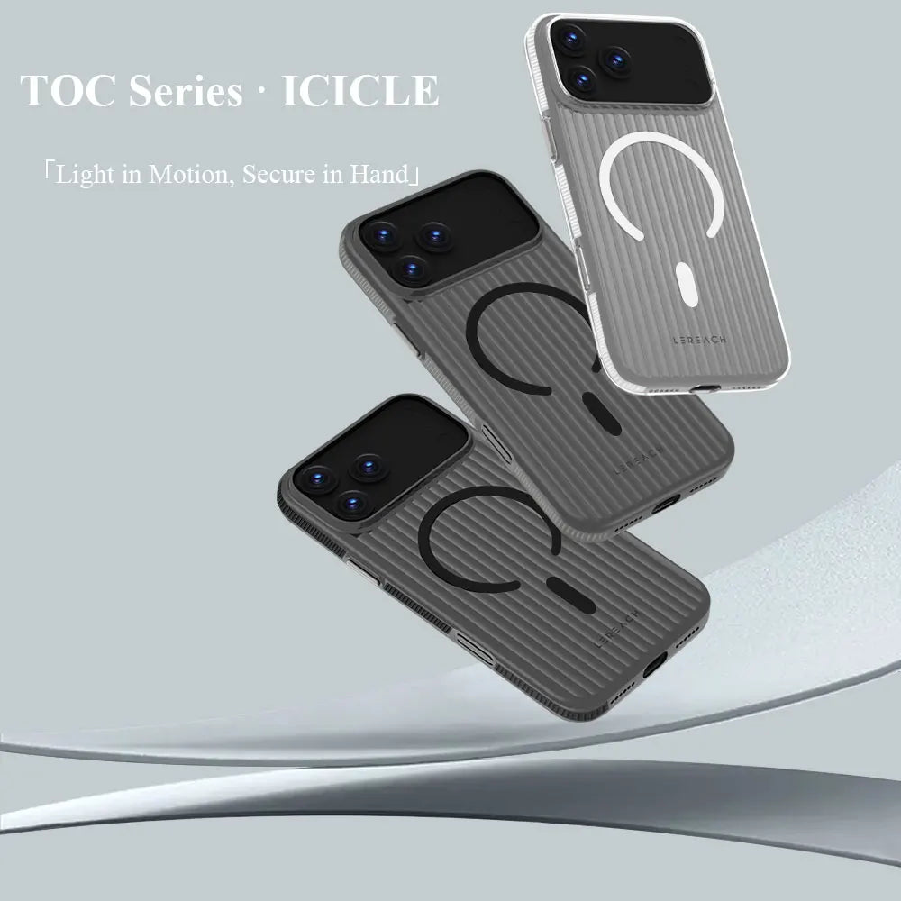 Lereach Magnetic Matte Phone Case for iPhone 17 Pro Max / 17 Air / 17 - PC+Magnet Material, Anti-slip Drop Protection RELUX.STORE