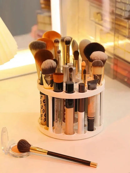 Makeup Brush Storage Rack Desktop Cosmetics Storage Rack Lipstick Makeup Brush Storage Dressing Table Sorting Storage Box RELUX.STORE