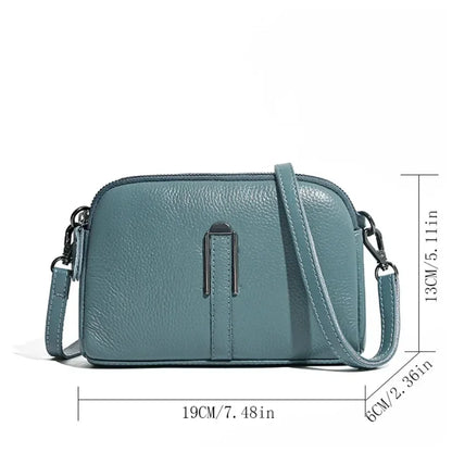Genuine Leather Shoulder Bag Luxury Women's Handbags Bag for Woman 2024 Female Clutch Phone Bags Casual Crossbody Messenger Bags