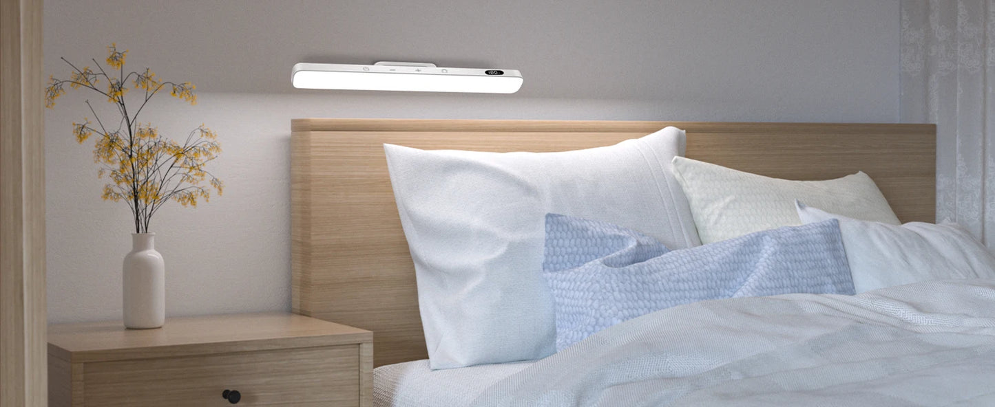 WILLED 5W Dimmable Night Light 3 Colors Adjustable Makeup Light with 2500mAh Rechargeable Under Cabinet for Closet Bedside Desk