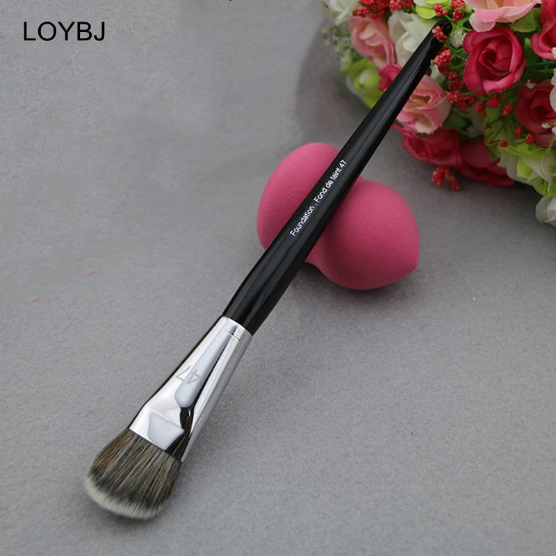 LOYBJ Professional Foundation Brush 47 Broom Head Liquid Foundation Shadow Concealer Brushes Women Face Base Makeup Beauty Tools RELUX.STORE