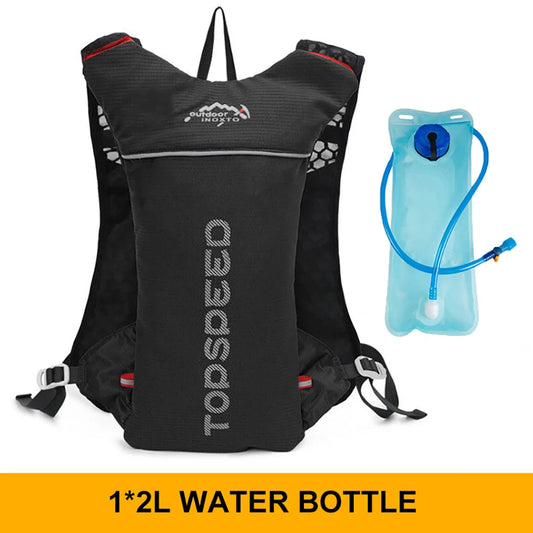 Outdoor Trail Running 5L Ultralight Backpack Hydration Jogging Vest Men Breathable Marathon Bicycle Bag Water Bottle 500ML RELUX.STORE