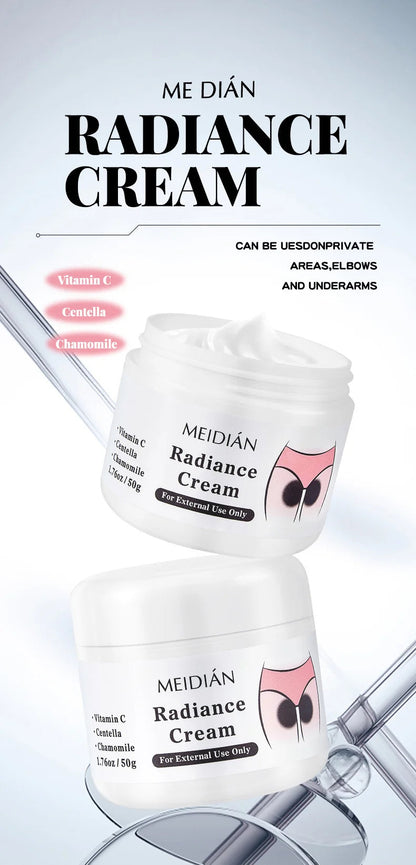 MEDIAN Radiance Cream For Body Brightening Elbows Knees Underarms Dark Spot Corrector Vitamin C Moisturizing Korean Skincare RELUX.STORE