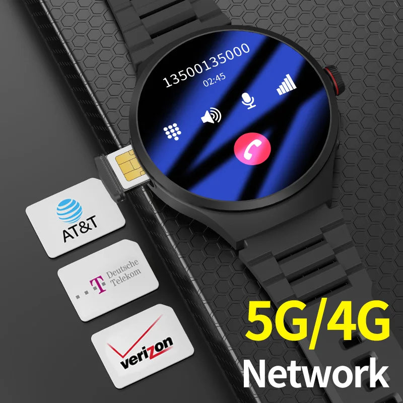 GoldenSpike 4GB+128GB Smart Watch 1.75inch Amoled Smartwatch With 180° Rotary Camera GPS Position WIFI Sim Card Slot Video Call