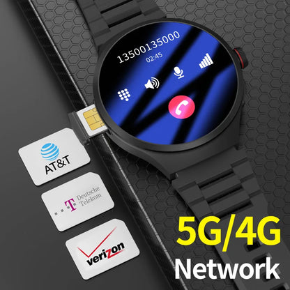 GoldenSpike 4GB+128GB Smart Watch 1.75inch Amoled Smartwatch With 180° Rotary Camera GPS Position WIFI Sim Card Slot Video Call