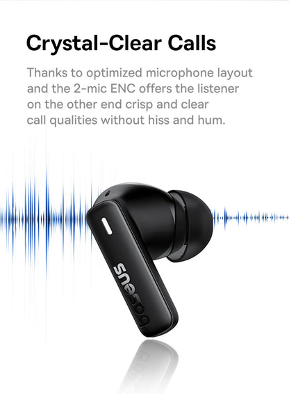 Baseus Bowie E19 Wireless Earphones Bluetooth 5.3 Big Bass 12mm Drivers IPX5 Waterproof Earbuds 33Hrs Battery Life Headphones RELUX.STORE