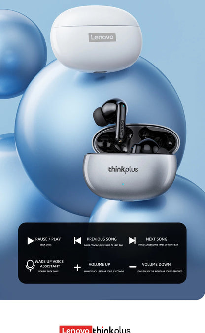 Lenovo Thinkplus XT88 in Ear Bluetooth Earphones with Dual Microphones, Stereo Noise Reduction, Bass HIFI Touch Earphones RELUX.STORE