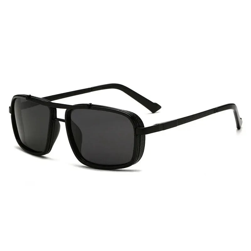 New Sunglasses Punk Sunglasses New Men's Square Uv400 Twin-beam Aviator Sunglasses RELUX.STORE